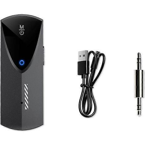 Émetteur-récepteur Bluetooth AUX avec prise jack 3,5 mm, adaptateur audio sans fil BT5.3 pour TV, voiture, casque, haut-parleurs et PC (1/5)