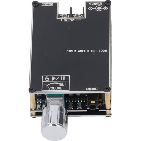 Module amplificateur audio monocanal 100 W avec AUX, BT et USB (7-24 V CC) (1/5)