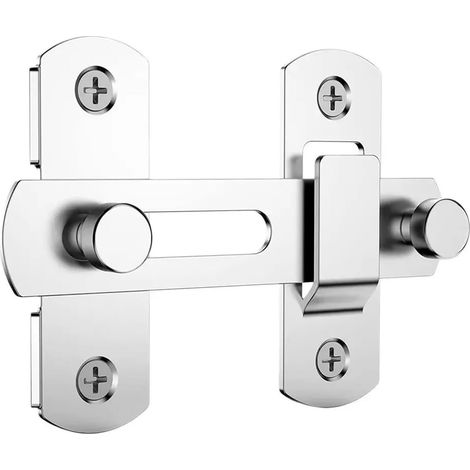 Serrure de porte grange coulissante en inox (1/4)