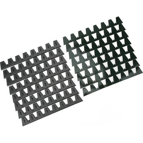 8 pièces protection pare-chocs avant anti-rayures, style carbone, universel pour voitures (1/5)