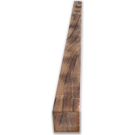 Tavola en BOIS CountryWood – trattato con metodo Yakisugi - Stile: CALICO light burn - Dimension : 4x4x220 cm