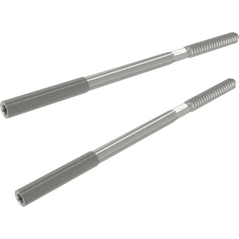 Vis à double filetage galvanisée 140mm M10 – Fixation stable pour tuyaux de descente – Acier non corrosif – Montage rapide – Zambelli
