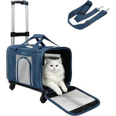 Sac de Transport Chat avec roulettes 45x28x28 cm (1/5)