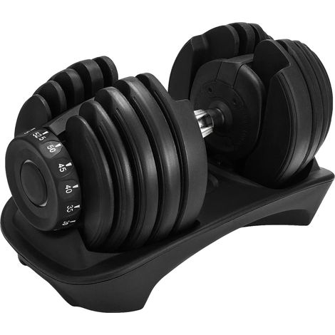Haltère réglable, design gain de place, options de poids polyvalentes, 1 pcs 40KG (1/2)