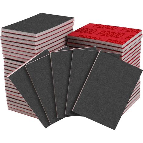 20PCS Éponges de Ponçage 2000 Grain Papier Abrasif Sec et Humide (1/5)