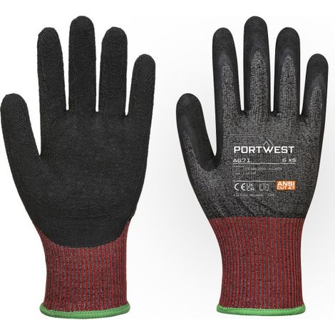 Guante CT200 AHR13 de látex resistente al corte F, galga 13 A671 XL