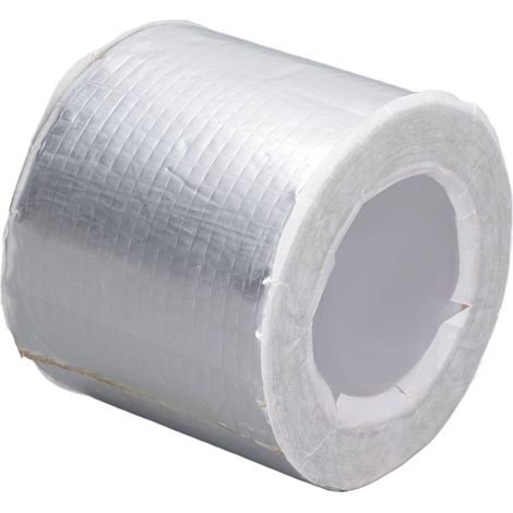 Ruban butyle en feuille d'aluminium 1 mm x 100 mm x 5 m pour l'étanchéité, la réparation des fuites et le scellement écologique. (1/5)