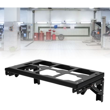 Support de remplacement pliable pour rangement latéral de boîte à outils Milwaukee, compatible avec les rails, sans perçage, gain de place, fixation murale ou au sol. (1/4)