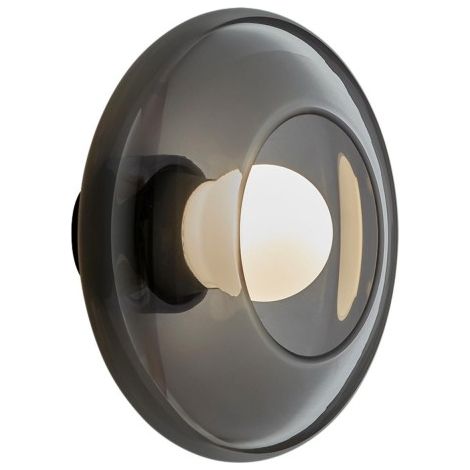LedsC4 Lampada Da Parete Trip Glass E14 9W Nero 207Lm (1/2)