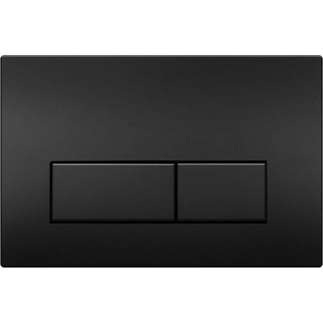 Plaque de Commande WC, Compatible avec Geberit Sigma, UP300 et UP320, avec Double Chasse, Équipée d'un Set de Leviers de Chasse et d'un Cadre d'Installation, Dimensions 245 × 164mm.(Noir) (1/5)