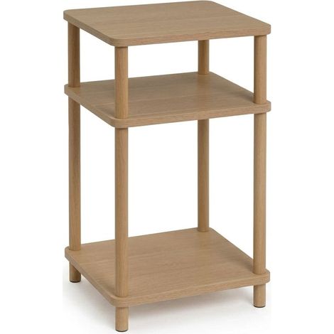 Tavolino da Salotto Legno Naturale Design Moderno Gaia Piccolo 34x30x56cm (1/5)