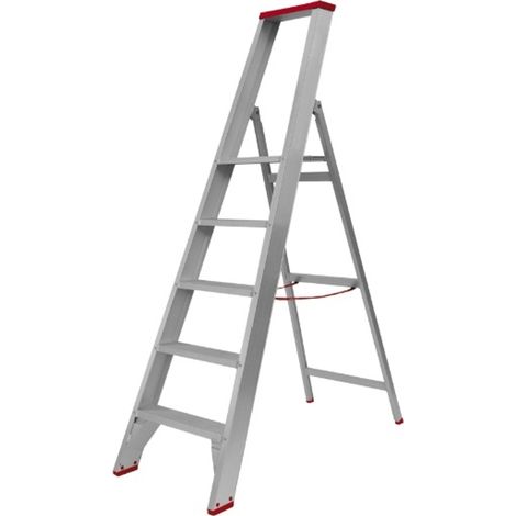PROVOST - Escabeau pliable aluminium 5 marches - Accès simple et hauteur de travail 272 cm