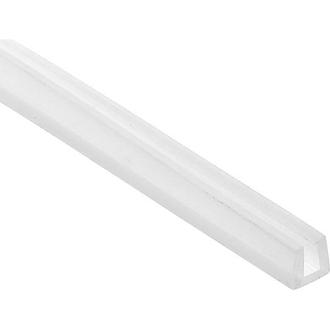 Profilé bordure en U, protection bord en tôle, protecteur bord en caoutchouc, joint d'étanchéité à l'air pour coins table, 0,31" L x 0,08" É x 0,28" H, transparent (1/5)