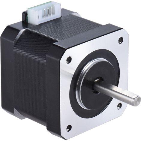 Controlador de motor paso a paso Nema 17, bifásico, ángulo de 1,8°, 0,9 A, par de 0,4 Nm, diámetro de 42 mm, cable de 90 cm, pieza de repuesto para impresoras 3D/CNC. (1/5)