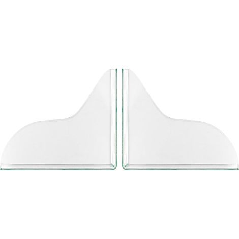Zwei selbstklebende, transparente, wasserdichte Duscheckenschoner, 18,5 x 22 cm (7,28 x 8,66 Zoll). (1/4)