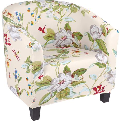 Housse de chaise élastique imprimée de canapé housse de protection amovible et lavable (partie d) (1/5)