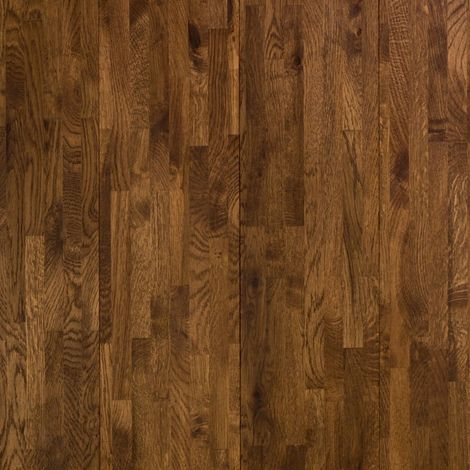Naturasol – Parquet massif chêne abouté caramel verni – Largeur 18 cm – Longueur variable jusqu'à 1900 mm – 9 frises pour pose collée