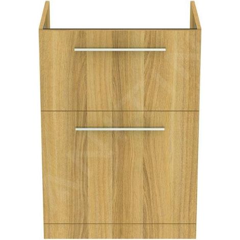 Ideal Standard i.Life A - Meuble de lavabo, 600x440x853 mm, 2 tiroirs, chêne naturel T5273NX (1/5)