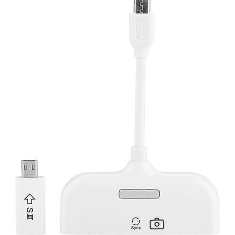 Adaptateur 5 en 1 Micro USB vers HDMI HD TV et lecteur de carte OTG, compatible avec les moniteurs ou appareils vidéo Android 1080p. (1/5)