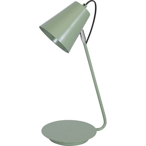 Lampada da scrivania verde opaca conico E27 15W Luminex