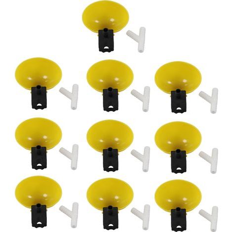 Tbest Mangeoires, 10 Pièces Abreuvoir Automatique pour Oiseaux Grand Ay PP L Abreuvoir pour Oiseaux pour Cailles (1/5)