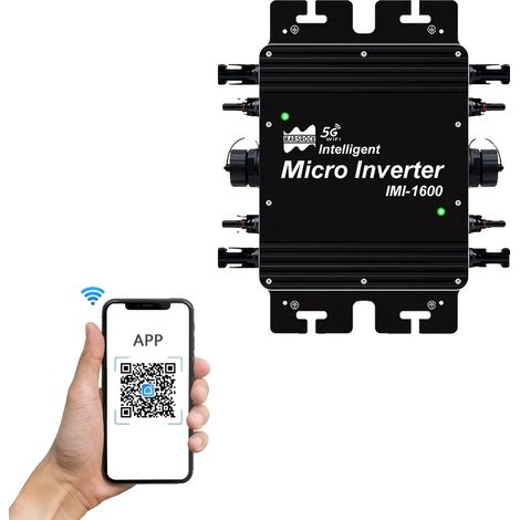 Onduleur, Conception Étanche, Surveillance en Temps Réel, 1600W, 220V, DC20-50V (1/2)