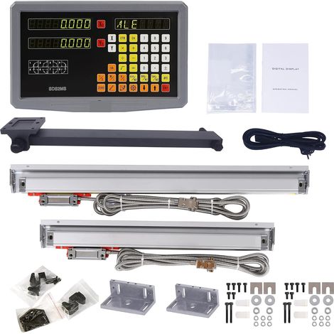 Échelle linéaire numérique SDS2MS tour fraisage DRO ensemble 2 axes lecture numérique KA300 échelle linéaire TTL 0.005mm KA-300 règle d'encodeur optique 70mm-1020mm pour la machine de tour de fraisage (1/5)