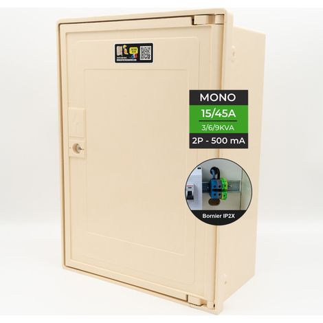 Coffret Mono 3/6/9 KW + 1 Bornier IP2X (1/5)