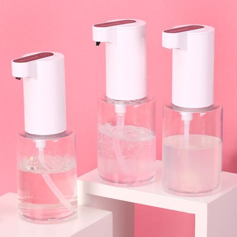 MINE LDJ Nouveau Mini Distributeur De Savon Transparent Intelligent Automatique Distributeur De Savon à Induction (350ml) (1/3)