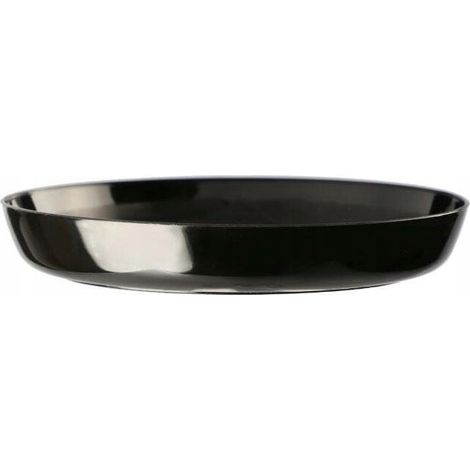 Schwarzer Untersetzer für Blumentöpfe aus Kunststoff, 11 cm, Cristal