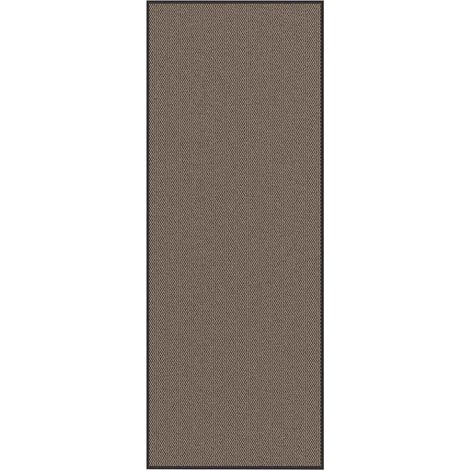 Paillasson durable antidérapant intérieur extérieur 115 x 300 cm en polypropylène marron