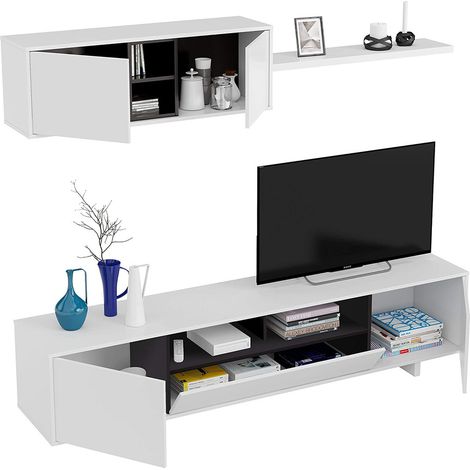 Parete attrezzata soggiorno base TV pensile mensola 0T6682BO (1/5)