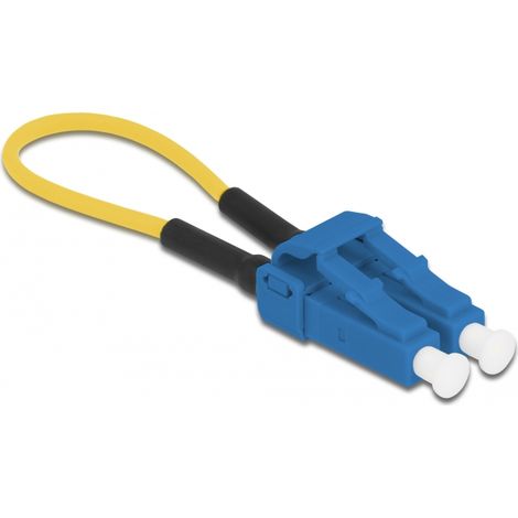 Delock Adaptador de loopback de fibra Ã³ptica LC / UPC monomodo azul