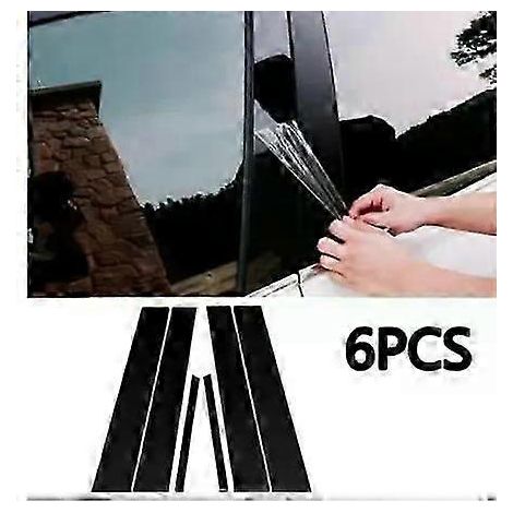 6-teiliges Set Fensterpfosten-Abdeckungen für Honda Civic (2006–2011), Mittelsäulenaufkleber (BC), Spiegeleffekt – JXLGV (1/5)