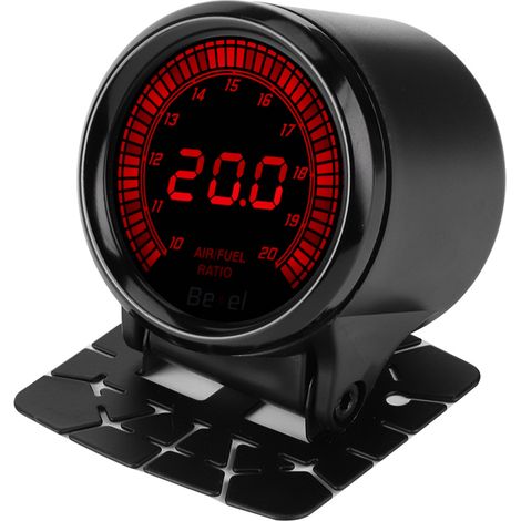 Jauge de rapport air-carburant à aiguille noire 7 couleurs de 52 mm pour tableaux de bord automobiles (1/5)