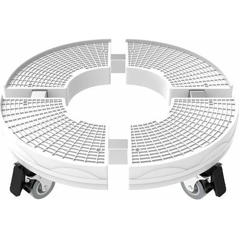 Support de Plante Robuste avec Roues, capacité de 200kg, 30 cm-50 cm Support de Pot de Fleur Rond réglable pour intérieur à extérieur sur Rouleaux (1/5)