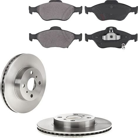 KIT FRENI ANTERIORI compatibile con TOYOTA YARIS P13) - DISCHI + PASTIGLIE OEM: P 83 085 / 17748 , 17922 /SOSTITUZIONE DIRETTA/BASSA POLVERE/SILENZIOSO (1/5)