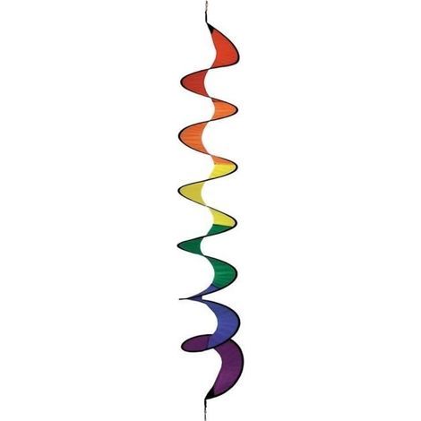Moulin à vent à suspendre Twist L 125 cm - Polyester et fibre de verre