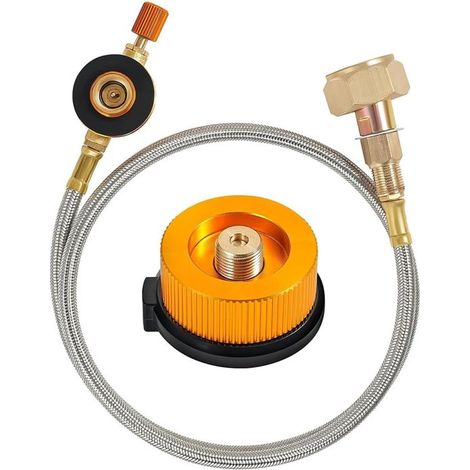Gaskartuschenadapter Adapter für Campingkocher Adapterventilkartusche Gasflaschenadapter für Flüssiggas LPG Propangasbefüllung Flachzylinder (1/5)