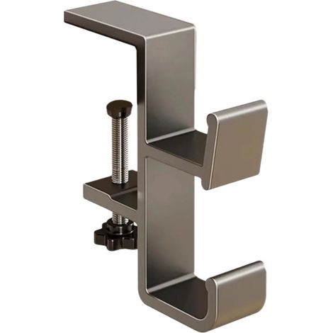 Crochet d'angle de bureau multifonctionnel, support pour casque audio, rangement suspendu pour étui de casque gaming, support métallique (1/5)