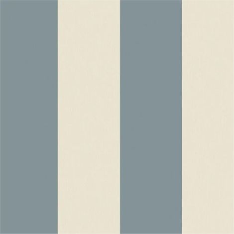 Fine Decor Vertical Stripe Blue Cream Wallpaper Paste The Paper Washable (1/4)