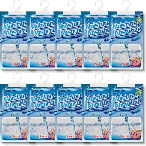 Absorbeur D'humidité Placard 10x100g pour éliminer l'humidité Sac De Déshumidification Suspendu avec