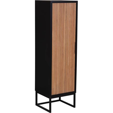 Armario de 1 puerta madera y metal 40.5x37x139,5h cm (1/5)