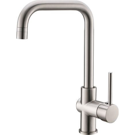 NEVA Robinet mitigeur cuisine avec 2 jets Chrome Brossé (1/5)