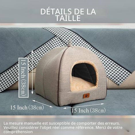 Cat Bed Kennel with Cushion Cushion, Soft Self-Warming Cat Bed (1/4)