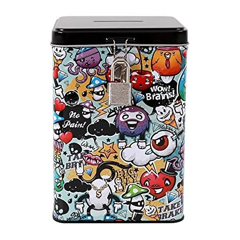 SALVADANAIO LUCCHETTO GRAFFITI I-TOTAL PARTB0992CD65W