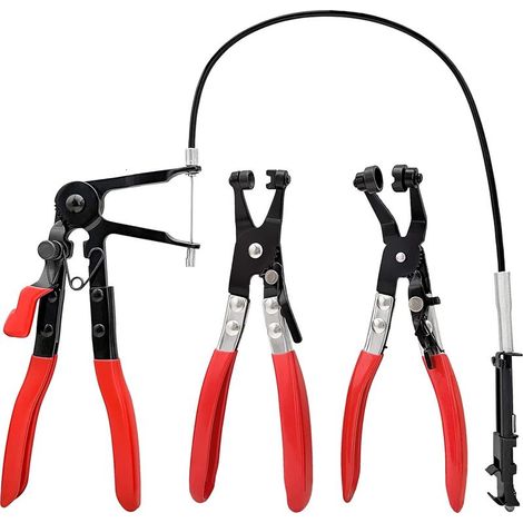 3 Pinces pour colliers de serrage, avec ressort métallique longue portée, pour radiateur de liquide de refroidissement automobile (1/5)