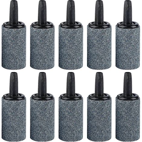 [KK] Pierre à air pour aquarium 2,5 cm, diffuseur d'oxygène pour nano-pompes à air, petits seaux et aquariums, lot de 10 (1/5)