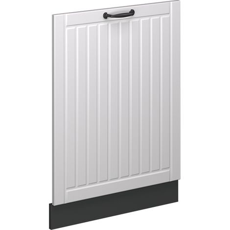 Panel frontal del lavavajillas Fame-Line, Blanco casa de campo, 60 cm sin encimera, Vicco