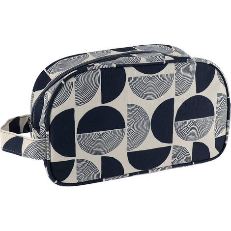 Borsa da toilette rettangolare in poliestere stampato con zip - bilbao - Tendance (1/2)